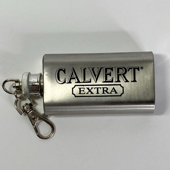 Calvert Extra Mini Flask Keychain Stainless Steel 2 ounce - Picture 8 of 9